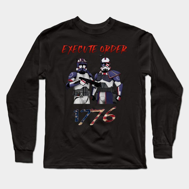 1776 Long Sleeve T-Shirt by 752 Designs